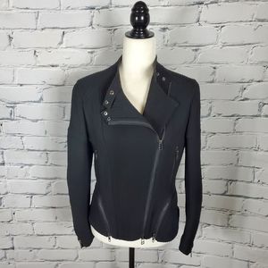 3.1 Phillip Lim Black Knit Moto Jacket